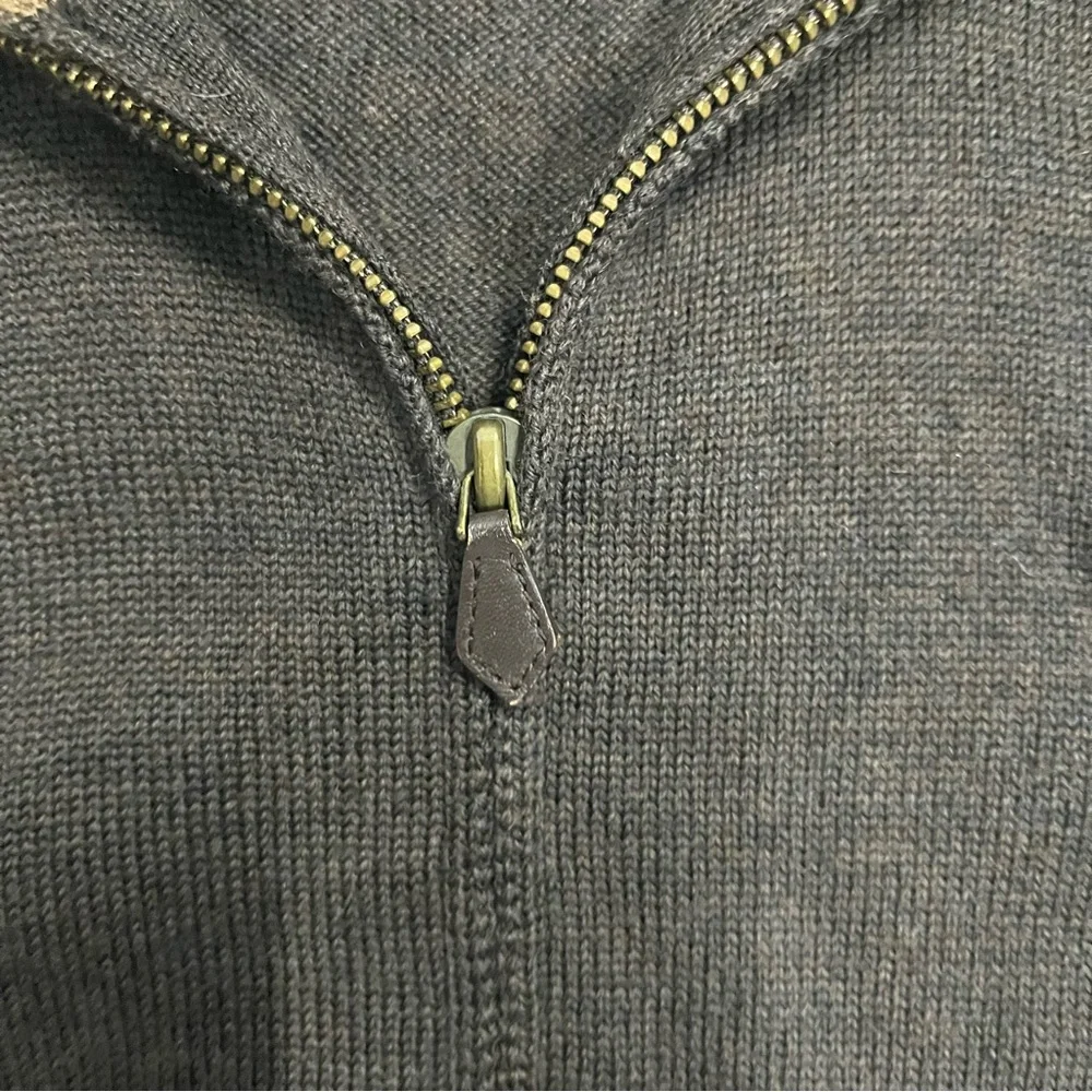 Brooks Brothers 346 Fine Italian Merino Wool Zip Front High Neck‎ Men’s Vest XXL